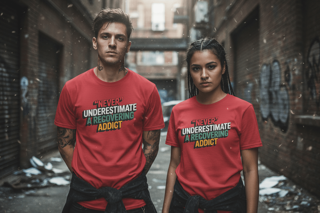 Never Underestimate A Recovering Addict - NEXT CHAPTER APPAREL