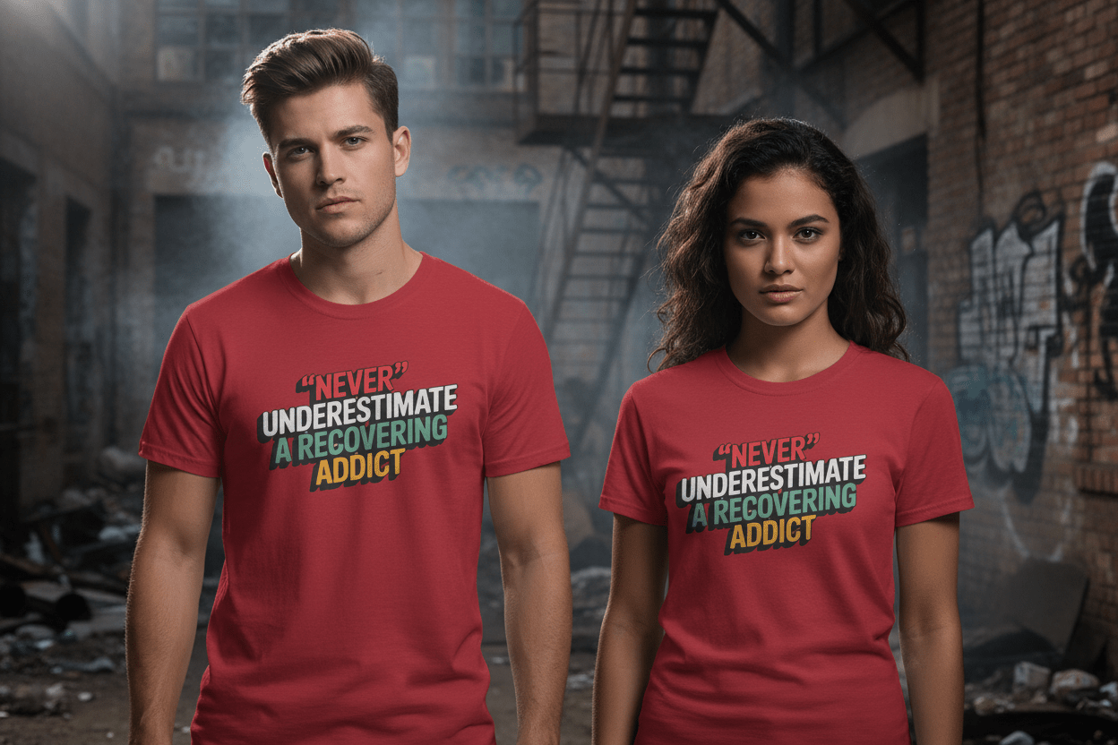 Never Underestimate A Recovering Addict - NEXT CHAPTER APPAREL
