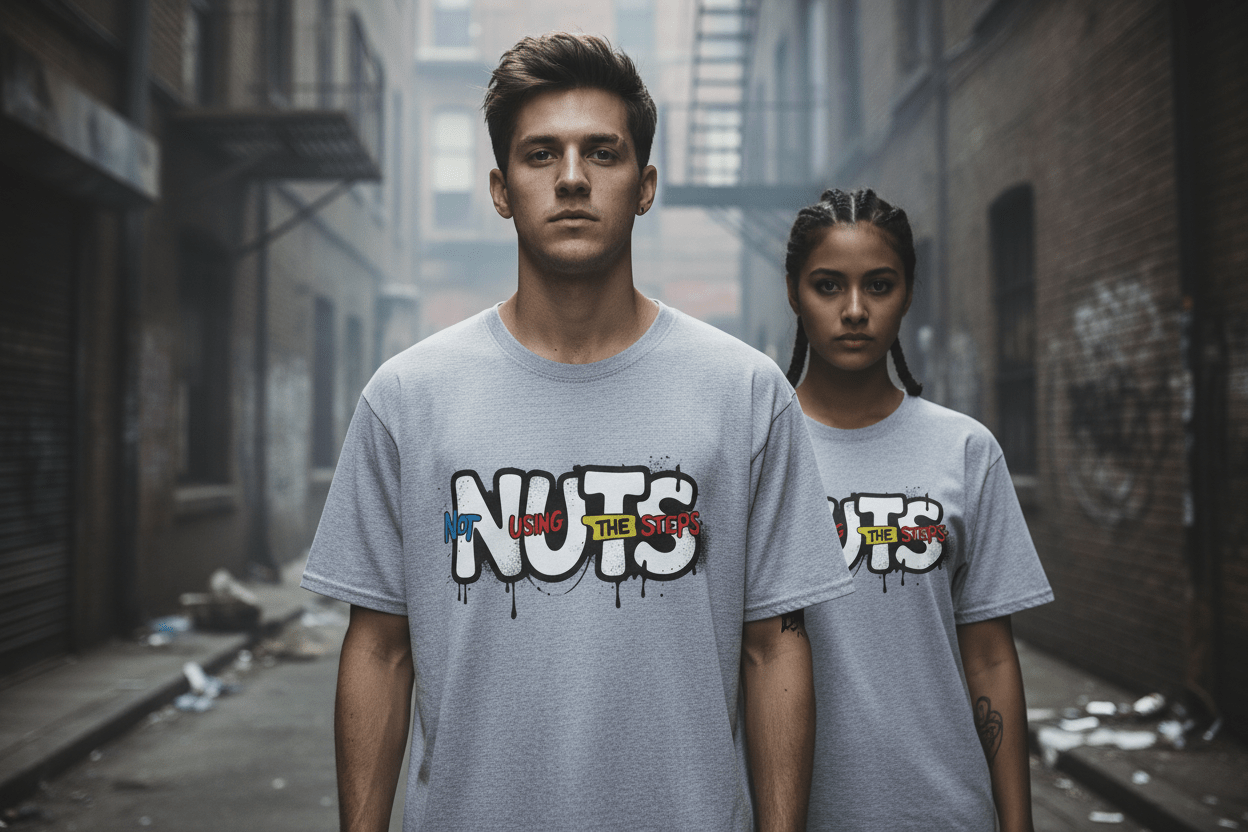 Nuts Not Using The Steps - Unisex Softstyle T-Shirt - NEXT CHAPTER APPAREL