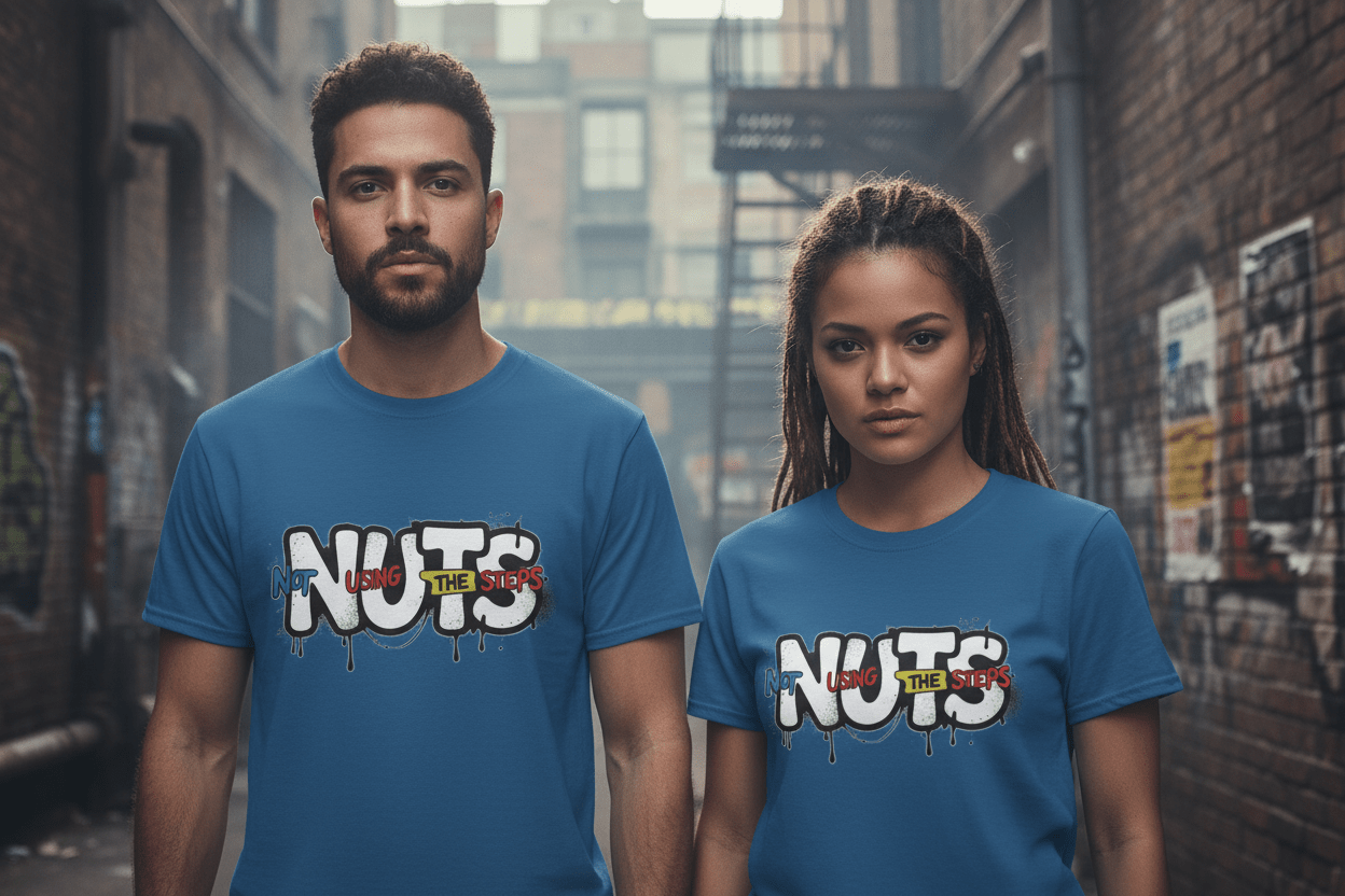 Nuts Not Using The Steps - Unisex Softstyle T-Shirt - NEXT CHAPTER APPAREL