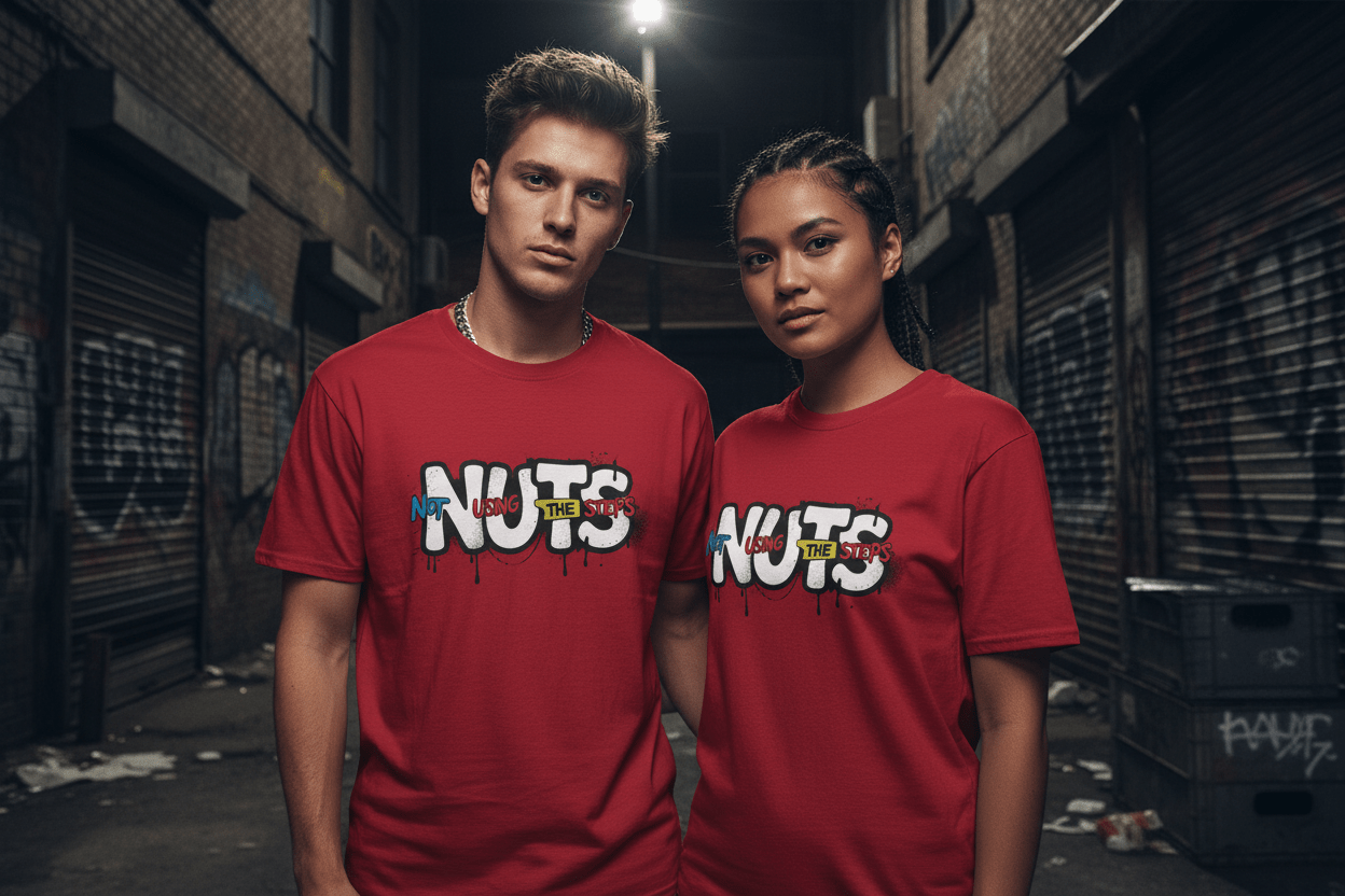 Nuts Not Using The Steps - Unisex Softstyle T-Shirt - NEXT CHAPTER APPAREL