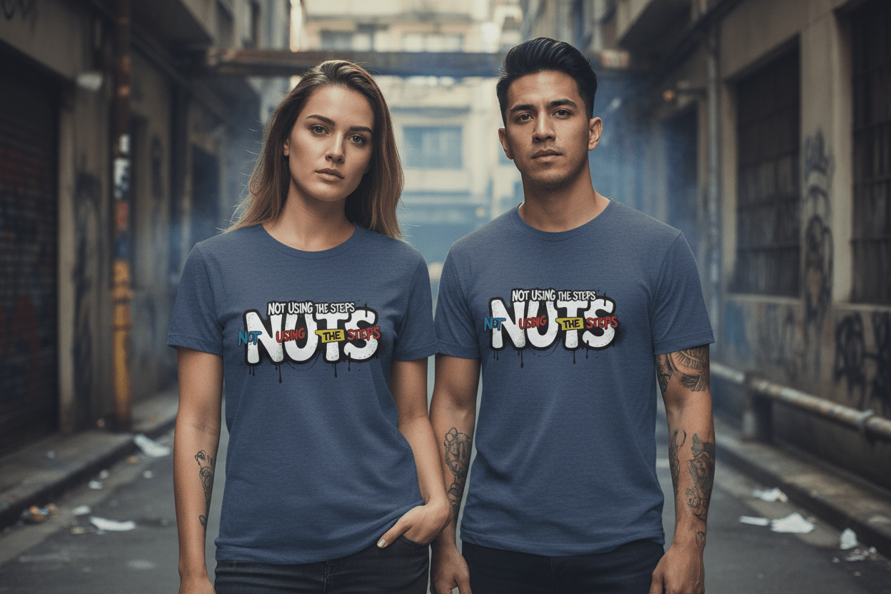 Nuts Not Using The Steps - Unisex Softstyle T-Shirt - NEXT CHAPTER APPAREL