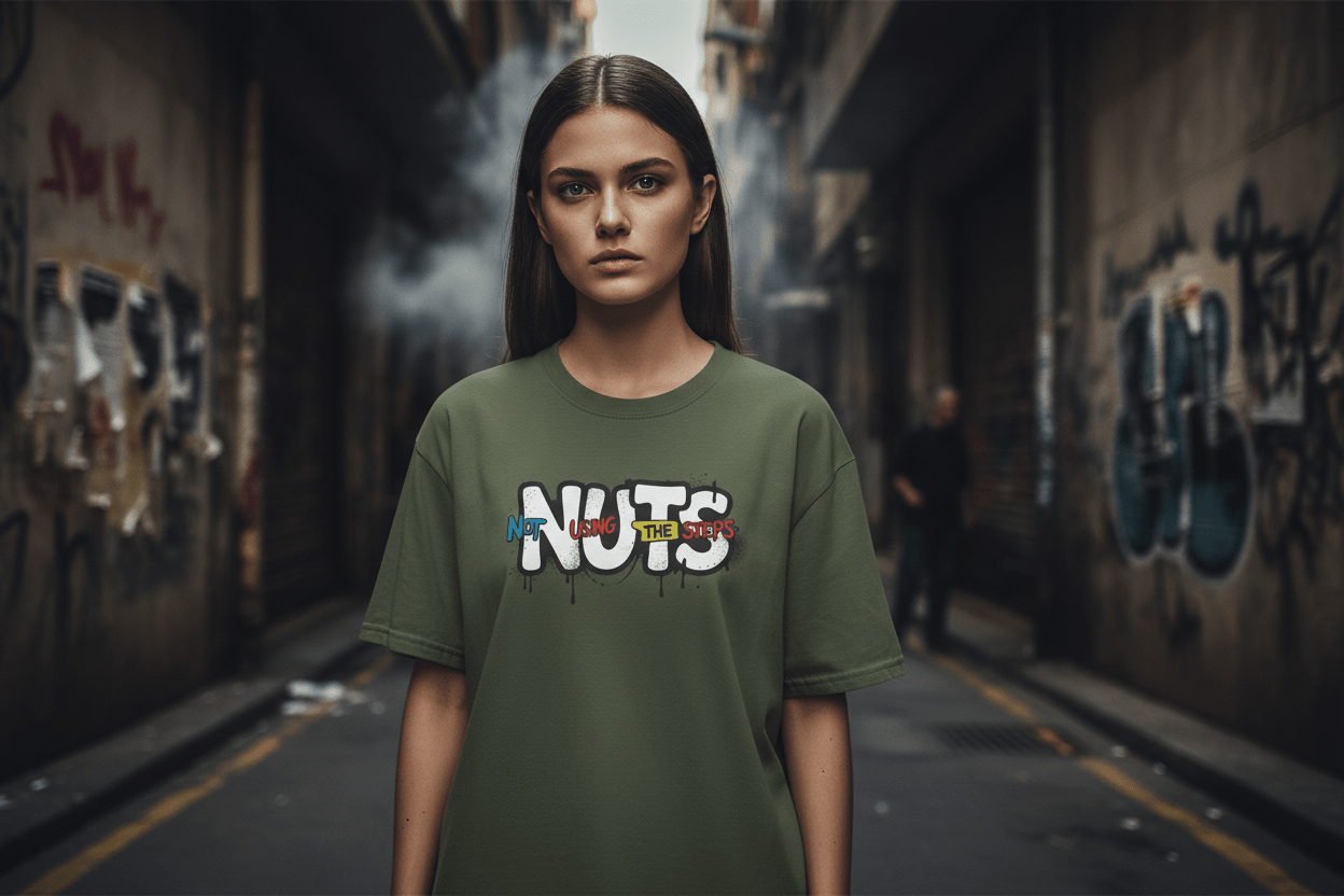 Nuts Not Using The Steps - Unisex Softstyle T-Shirt - NEXT CHAPTER APPAREL