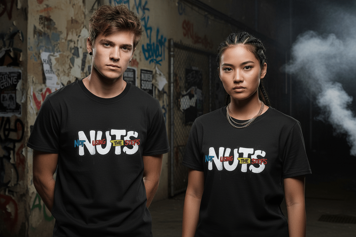 Nuts Not Using The Steps - Unisex Softstyle T-Shirt - NEXT CHAPTER APPAREL