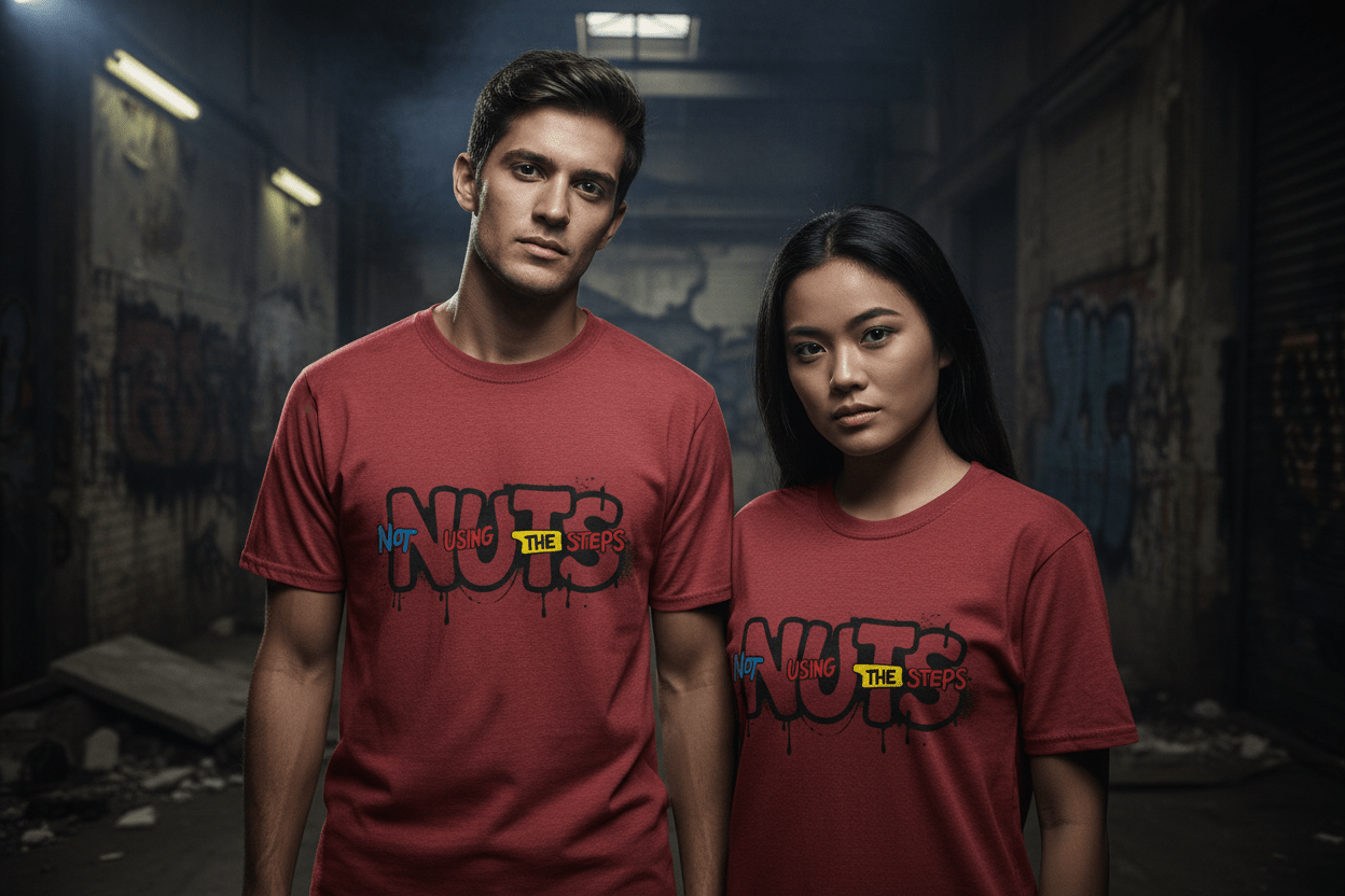 Nuts Not Using The Steps - Unisex Softstyle T-Shirt - NEXT CHAPTER APPAREL