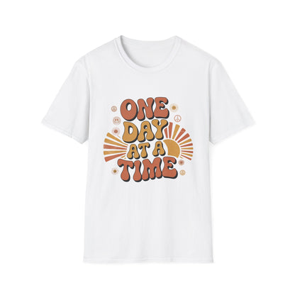 One day at a time Unisex Recovery Addiction T-Shirt - NEXT CHAPTER APPAREL