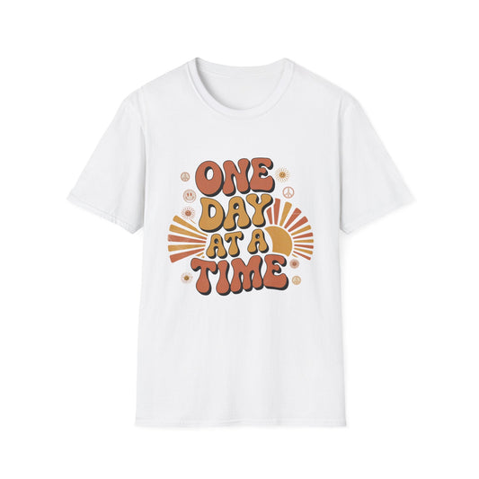 One day at a time Unisex Recovery Addiction T-Shirt - NEXT CHAPTER APPAREL