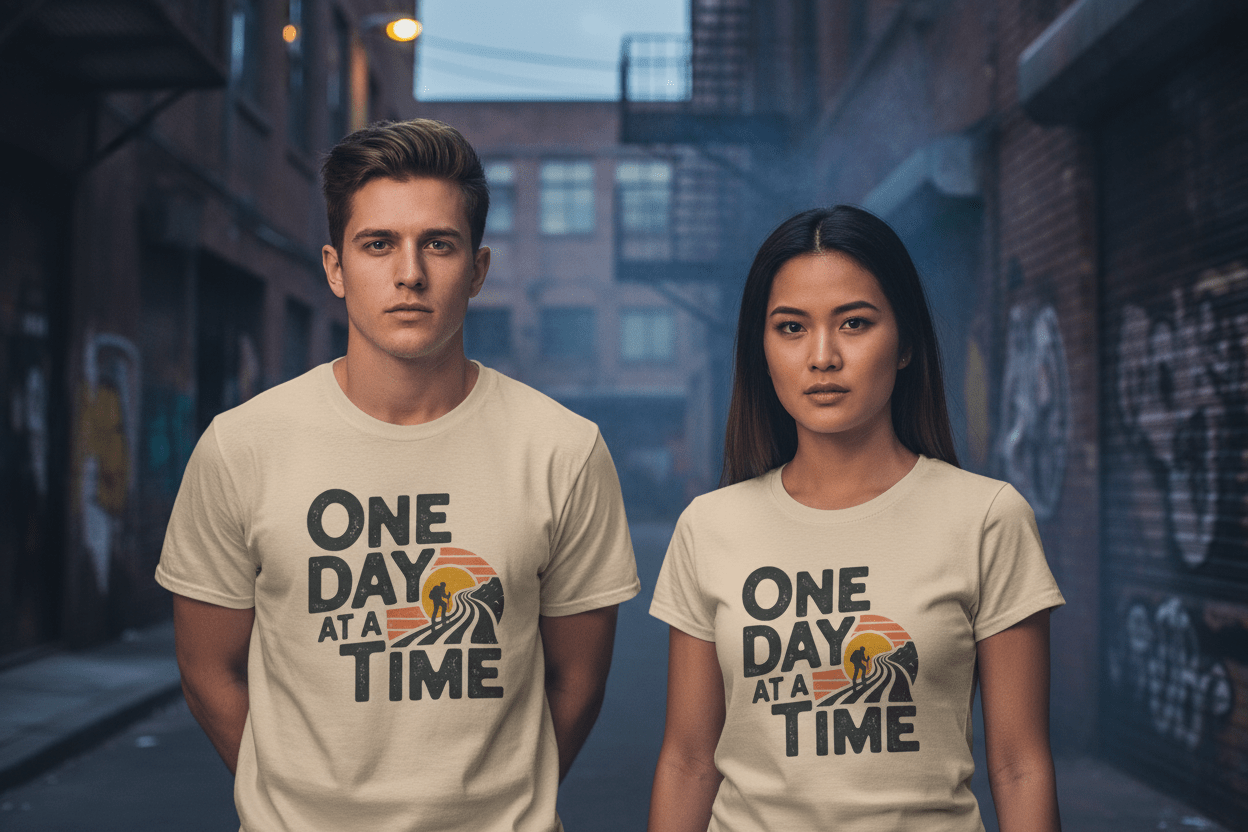 One day at a time Unisex Softstyle T-Shirt - NEXT CHAPTER APPAREL
