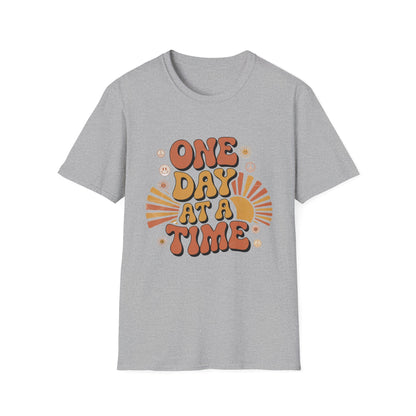 One day at a time Unisex Recovery Addiction T-Shirt - NEXT CHAPTER APPAREL
