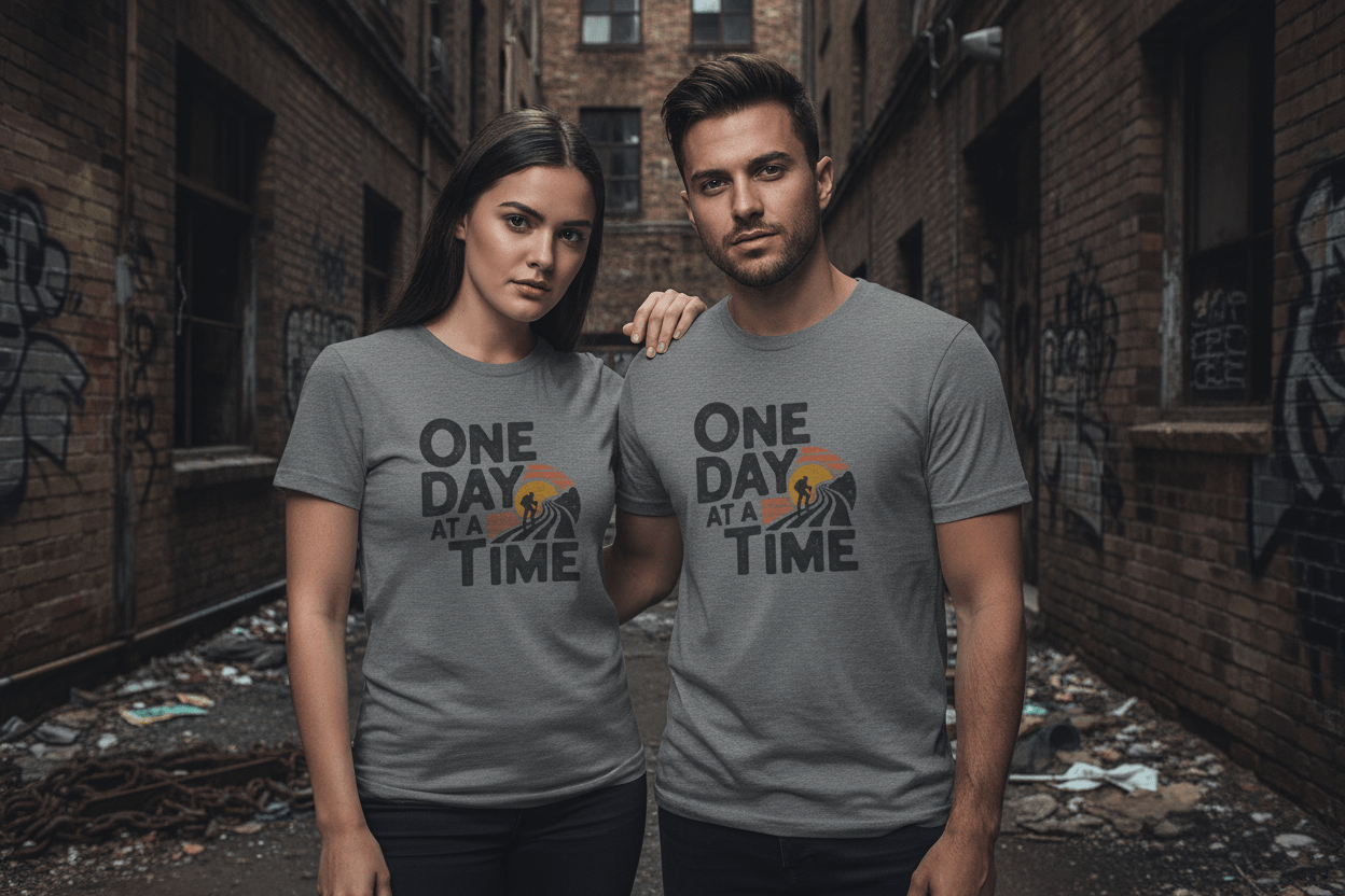 One day at a time Unisex Softstyle T-Shirt - NEXT CHAPTER APPAREL
