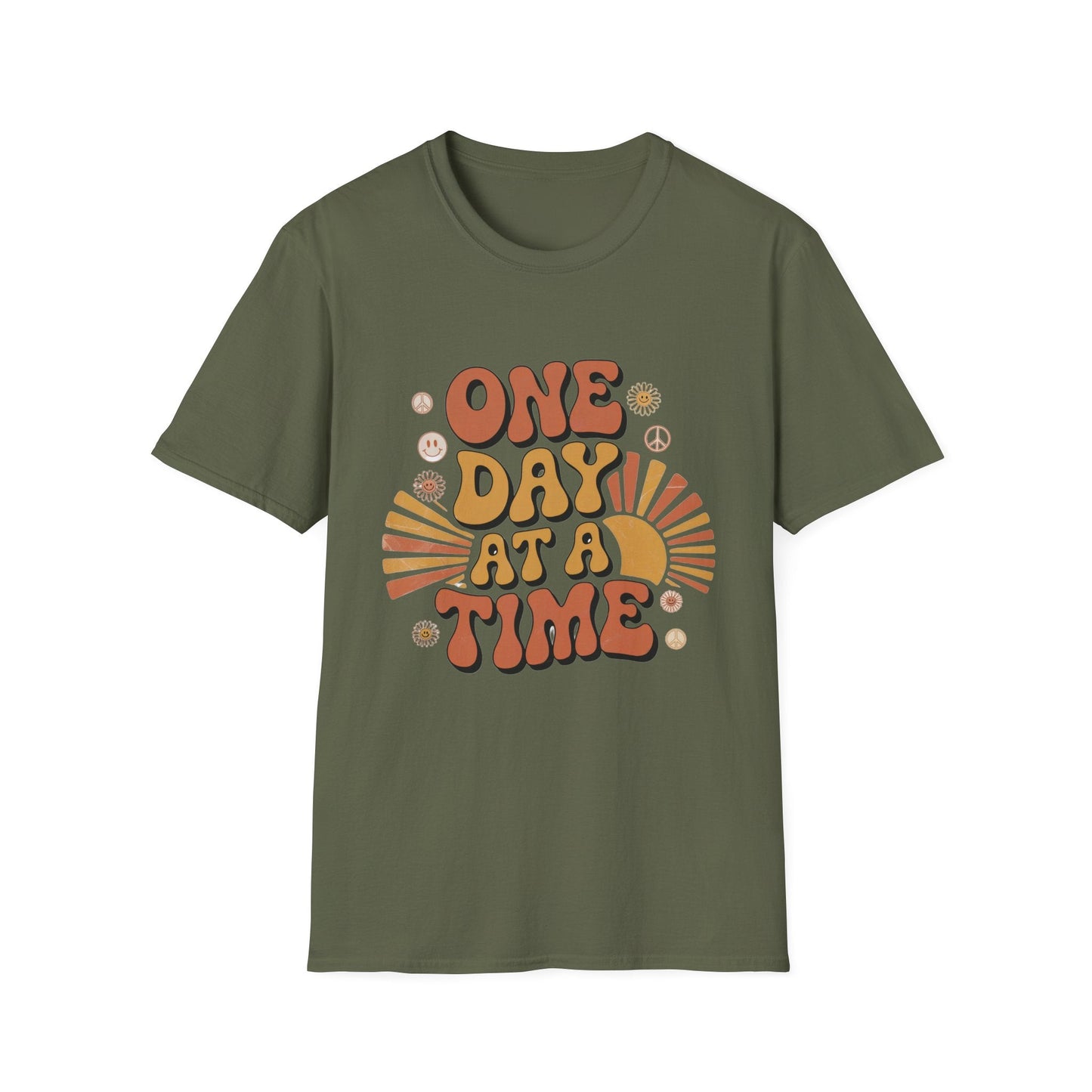 One day at a time Unisex Recovery Addiction T-Shirt - NEXT CHAPTER APPAREL