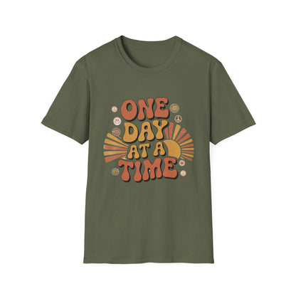 One day at a time Unisex Recovery Addiction T-Shirt - NEXT CHAPTER APPAREL