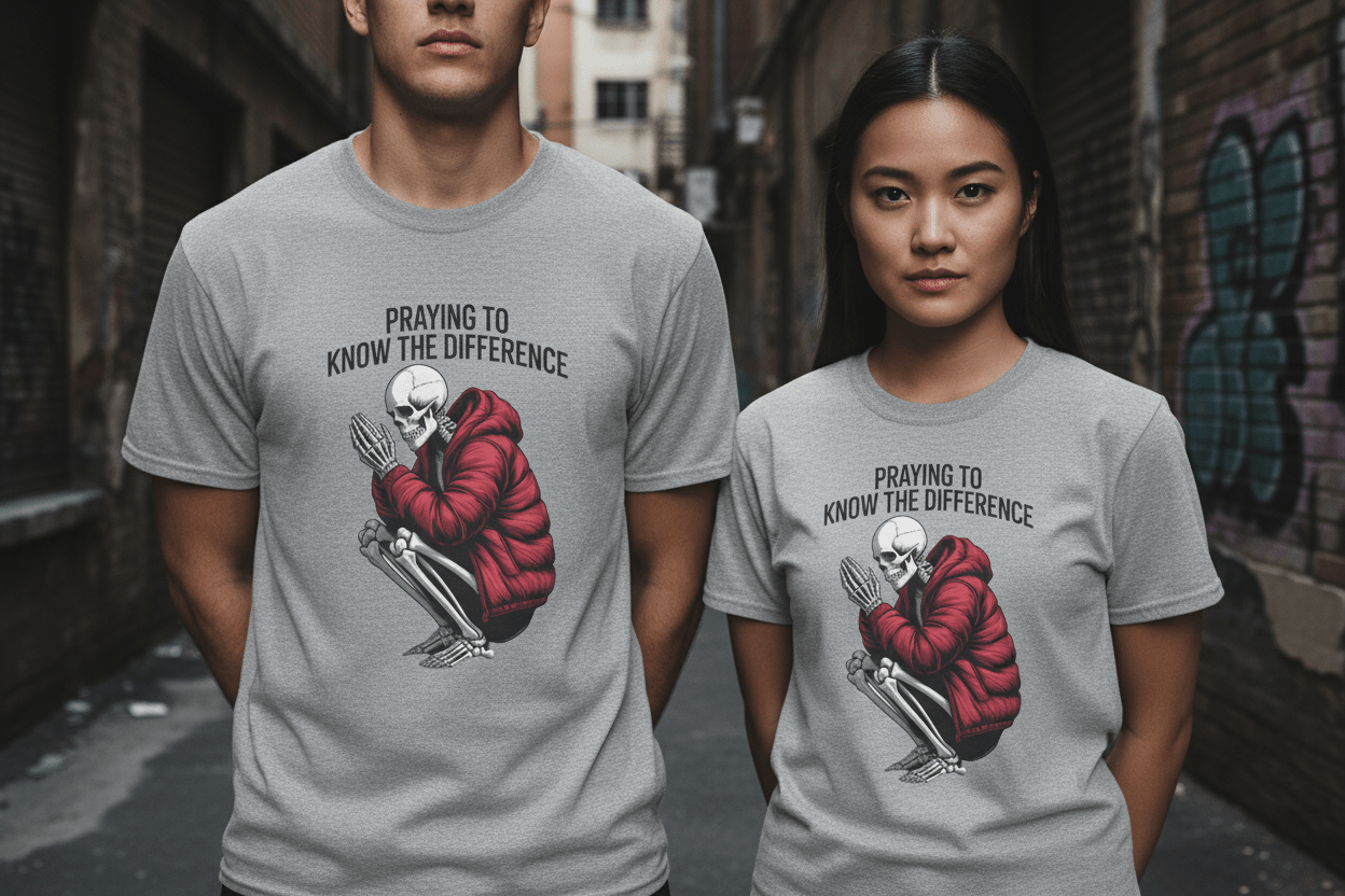Praying to Know The Difference Unisex Softstyle T-Shirt - NEXT CHAPTER APPAREL