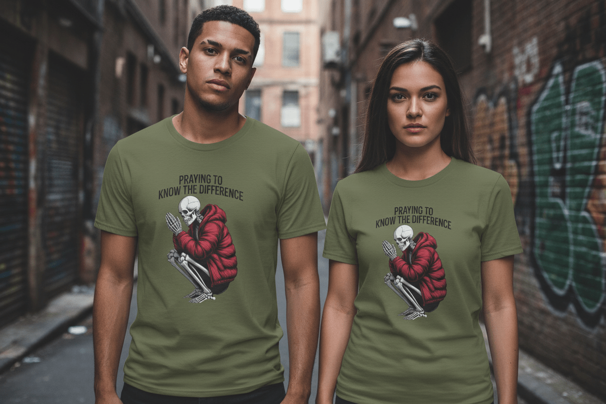Praying to Know The Difference Unisex Softstyle T-Shirt - NEXT CHAPTER APPAREL
