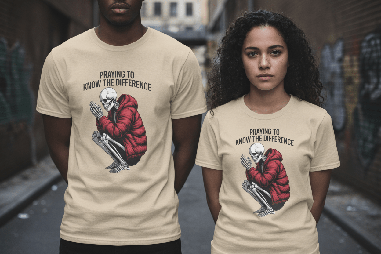 Praying to Know The Difference Unisex Softstyle T-Shirt - NEXT CHAPTER APPAREL