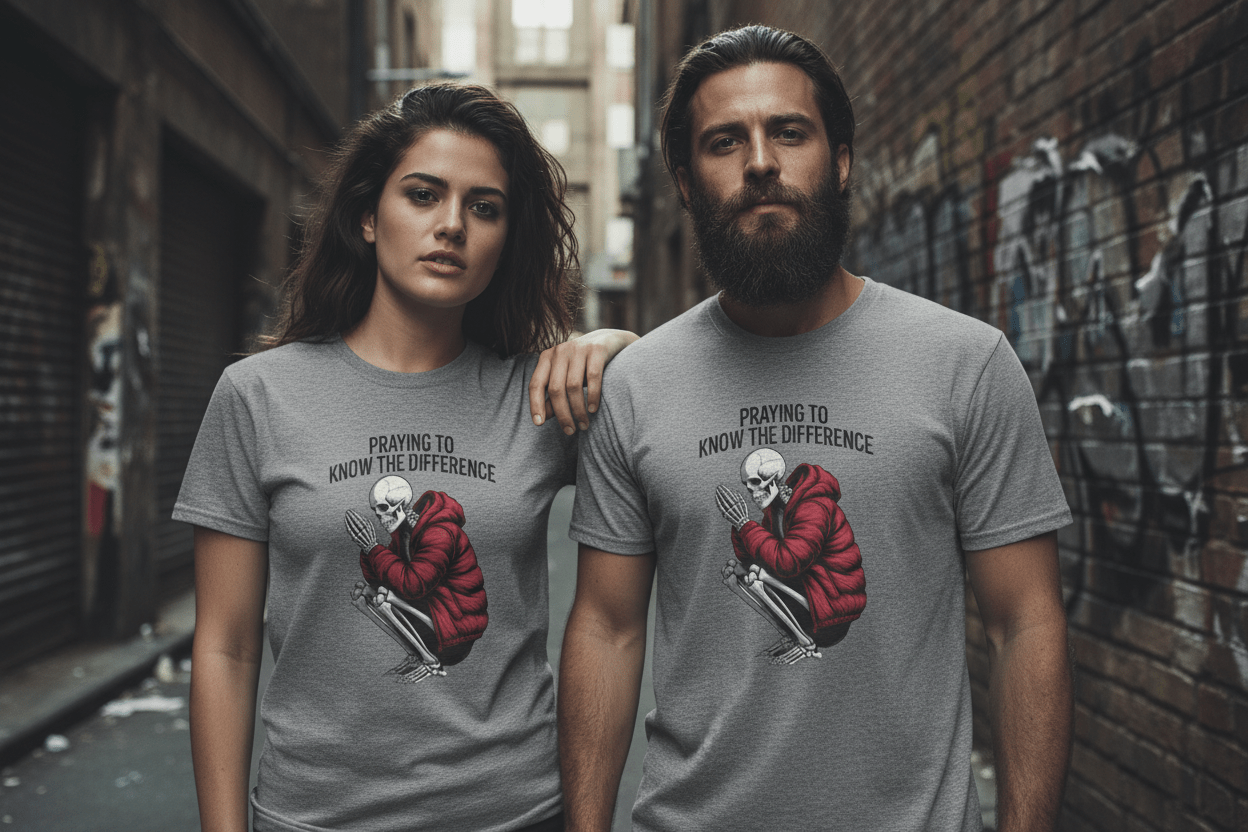 Praying to Know The Difference Unisex Softstyle T-Shirt - NEXT CHAPTER APPAREL