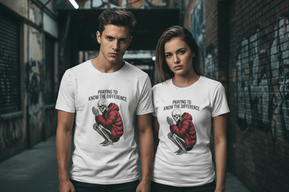 Praying to Know The Difference Unisex Softstyle T-Shirt - NEXT CHAPTER APPAREL