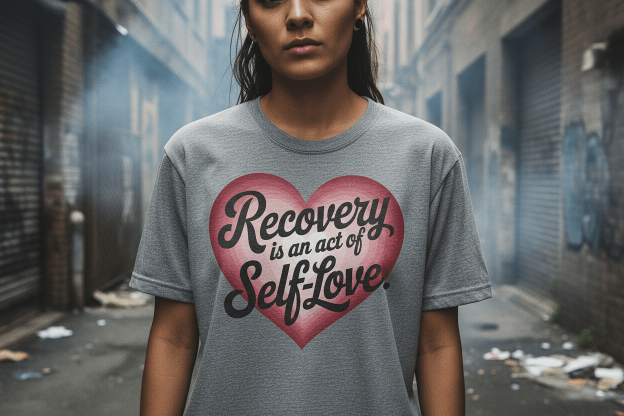Recovery Self - Love T-Shirt, - NEXT CHAPTER APPAREL