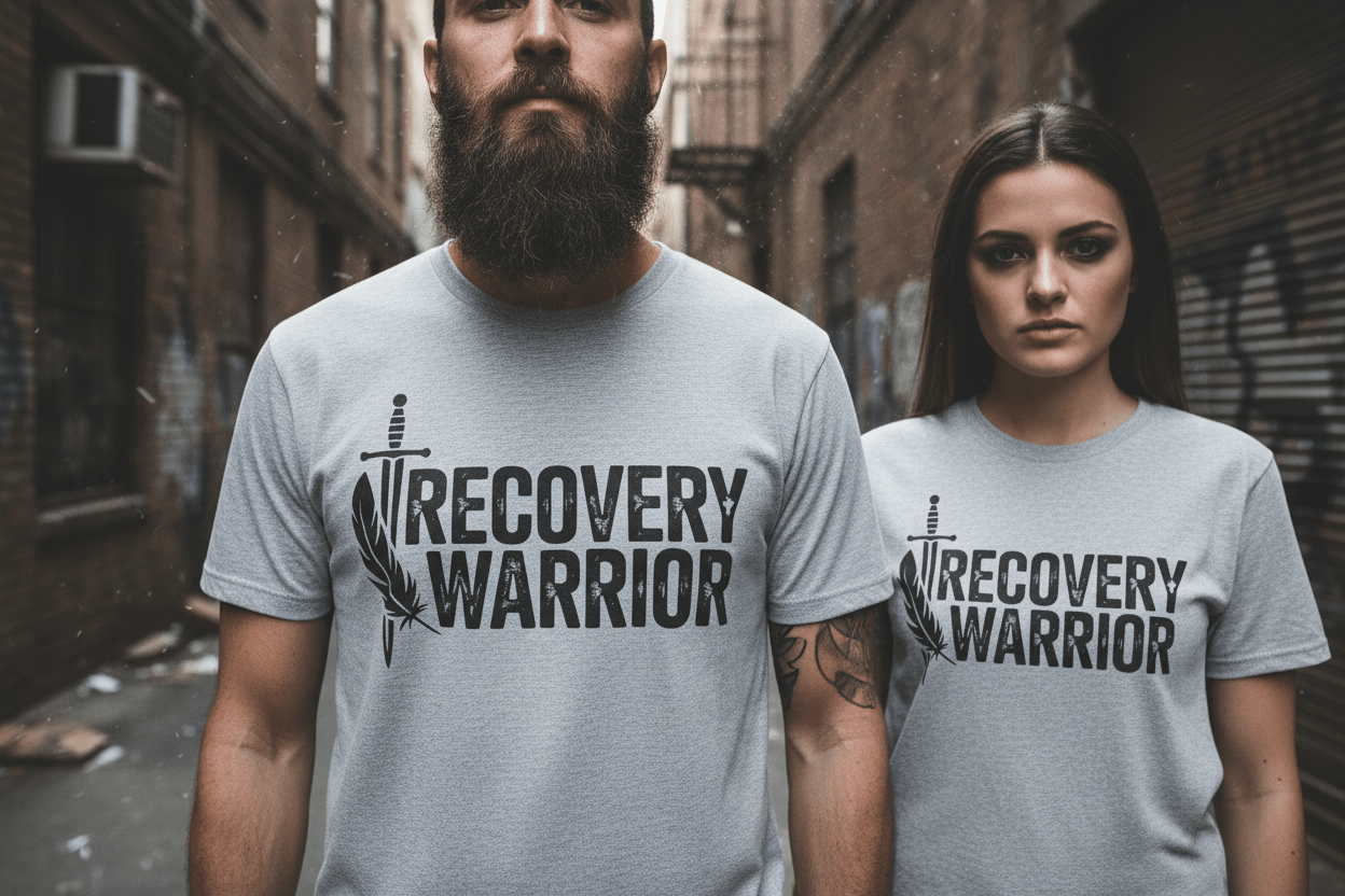 Recovery Warrior Unisex Softstyle T-Shirt - NEXT CHAPTER APPAREL