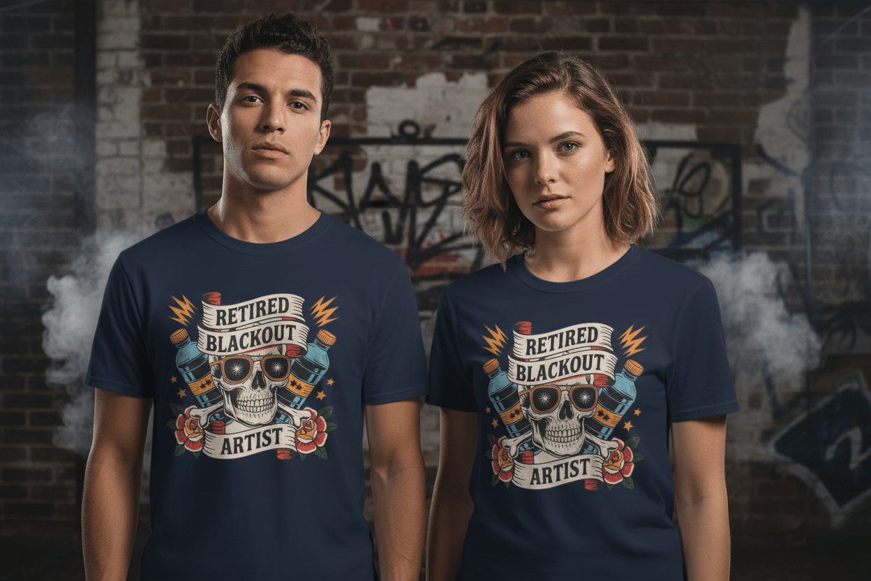 Retired Black Out Artist - Unisex Softstyle T-Shirt - NEXT CHAPTER APPAREL