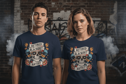 Retired Black Out Artist - Unisex Softstyle T-Shirt - NEXT CHAPTER APPAREL