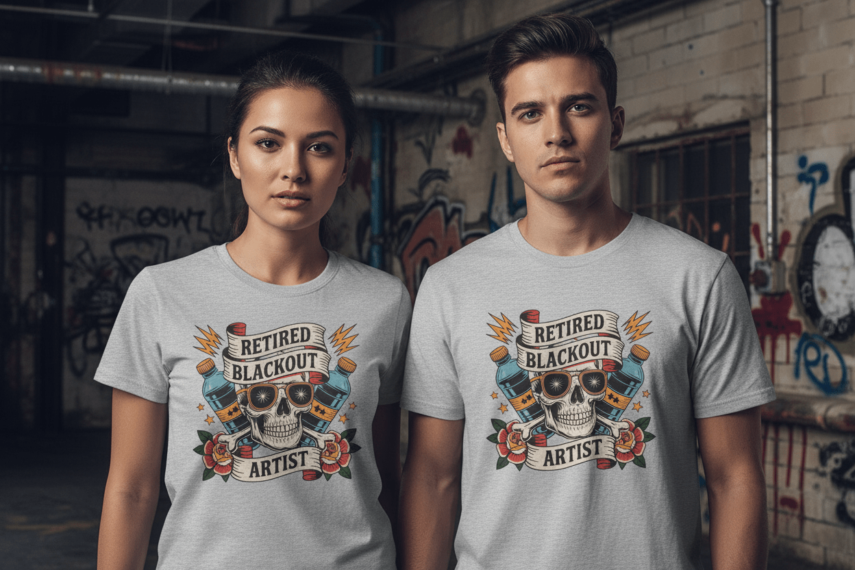 Retired Black Out Artist - Unisex Softstyle T-Shirt - NEXT CHAPTER APPAREL