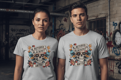 Retired Black Out Artist - Unisex Softstyle T-Shirt - NEXT CHAPTER APPAREL
