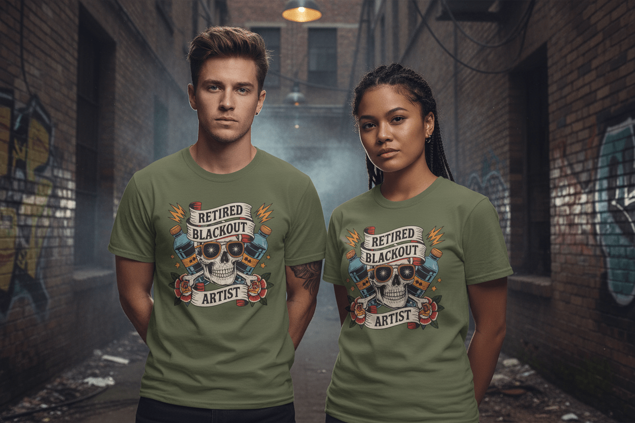 Retired Black Out Artist - Unisex Softstyle T-Shirt - NEXT CHAPTER APPAREL