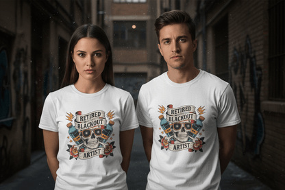 Retired Black Out Artist - Unisex Softstyle T-Shirt - NEXT CHAPTER APPAREL