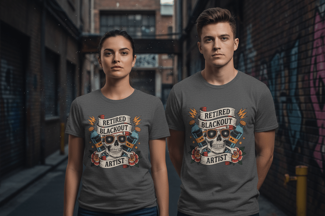 Retired Black Out Artist - Unisex Softstyle T-Shirt - NEXT CHAPTER APPAREL