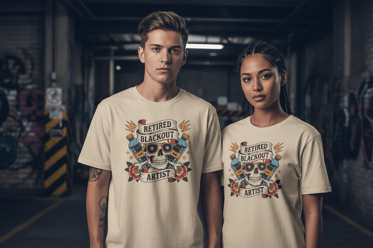 Retired Black Out Artist - Unisex Softstyle T-Shirt - NEXT CHAPTER APPAREL