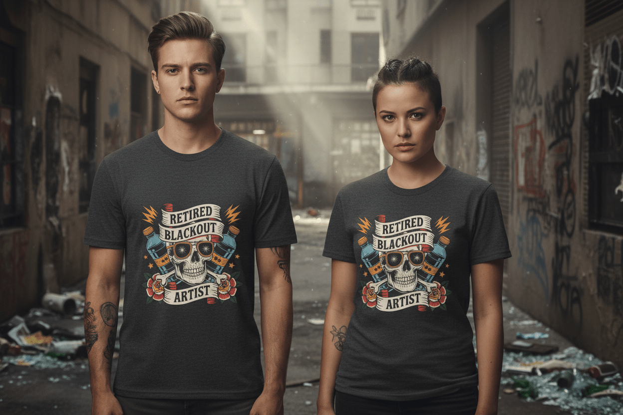 Retired Black Out Artist - Unisex Softstyle T-Shirt - NEXT CHAPTER APPAREL