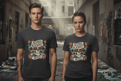 Retired Black Out Artist - Unisex Softstyle T-Shirt - NEXT CHAPTER APPAREL