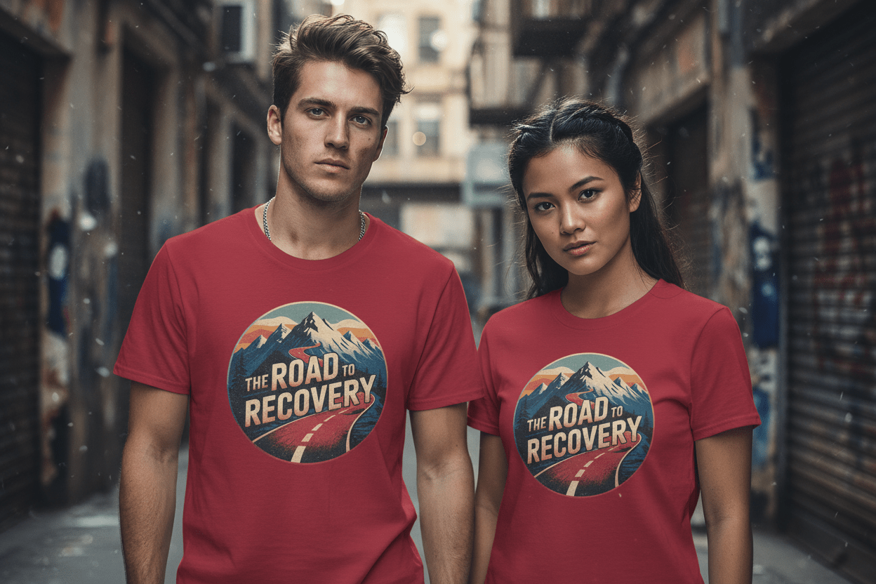 Road to Recovery Unisex Softstyle T-Shirt - NEXT CHAPTER APPAREL