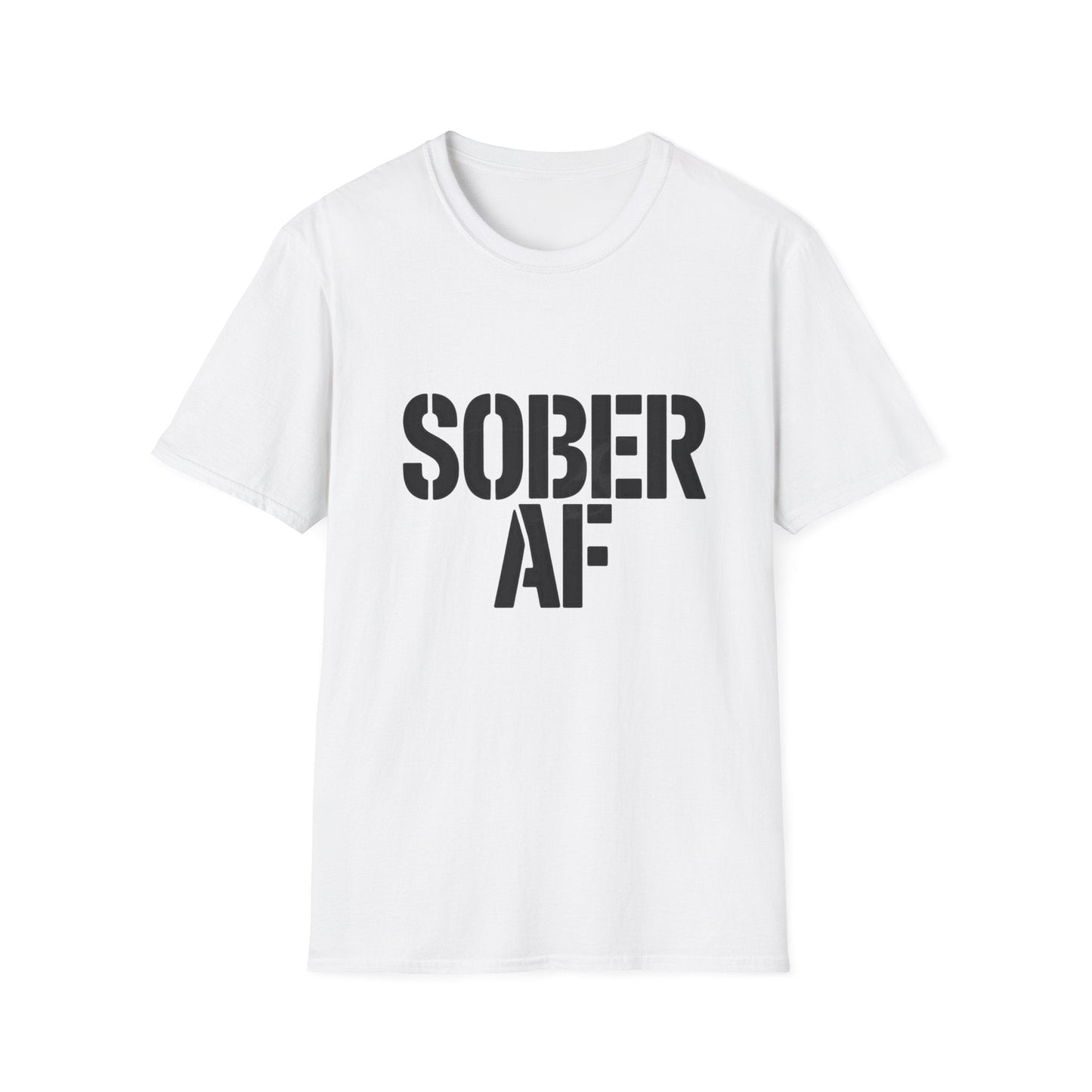 Sober AF Unisex Softstyle T-Shirt - NEXT CHAPTER APPAREL