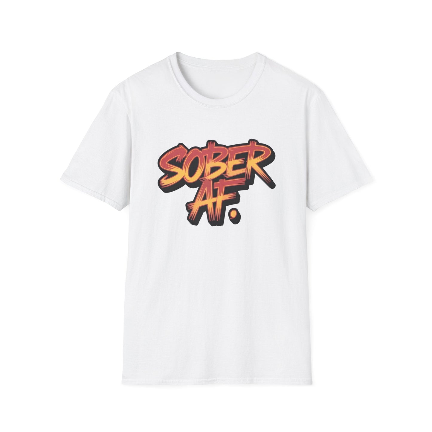 Sober AF Unisex Softstyle T-Shirt, - NEXT CHAPTER APPAREL