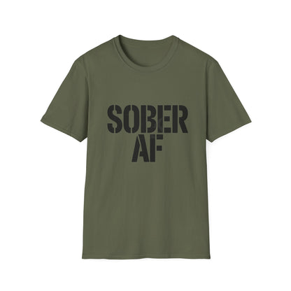 Sober AF Unisex Softstyle T-Shirt - NEXT CHAPTER APPAREL