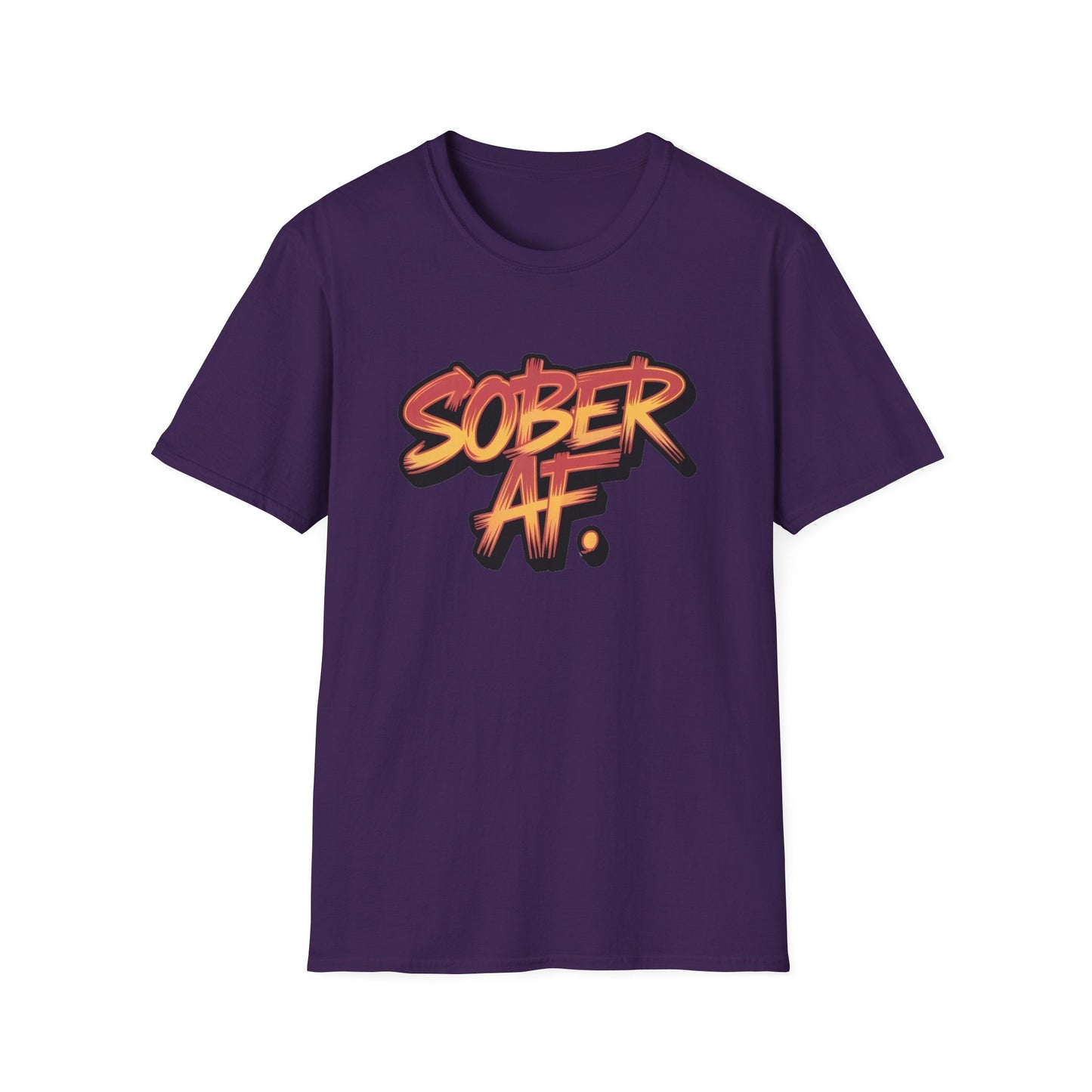 Sober AF Unisex Softstyle T-Shirt, - NEXT CHAPTER APPAREL