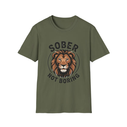 Sober Not Boring Addiction Recovery T-Shirt - NEXT CHAPTER APPAREL