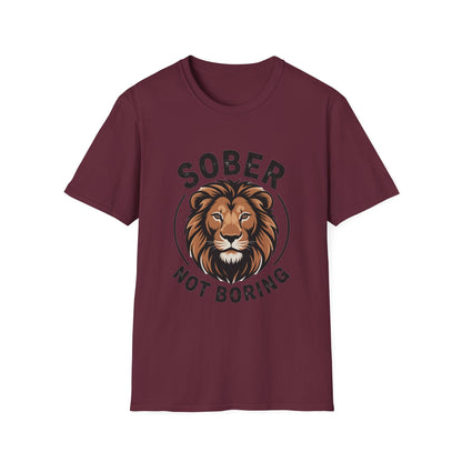 Sober Not Boring Addiction Recovery T-Shirt - NEXT CHAPTER APPAREL