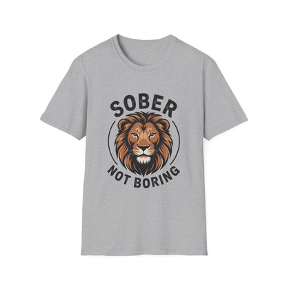 Sober Not Boring Addiction Recovery T-Shirt - NEXT CHAPTER APPAREL