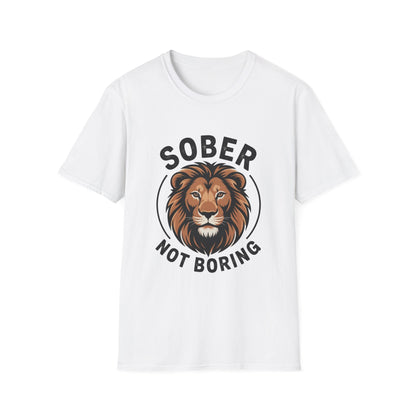 Sober Not Boring Addiction Recovery T-Shirt - NEXT CHAPTER APPAREL