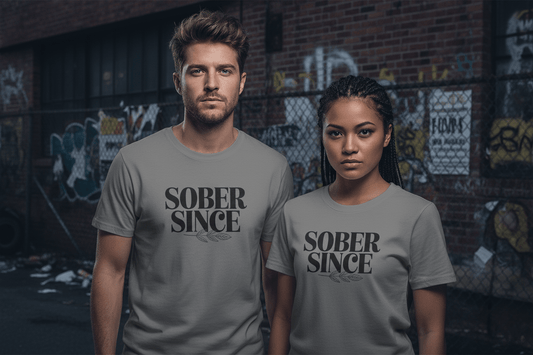 Sober Since personalized Unisex Softstyle T-Shirt - NEXT CHAPTER APPAREL