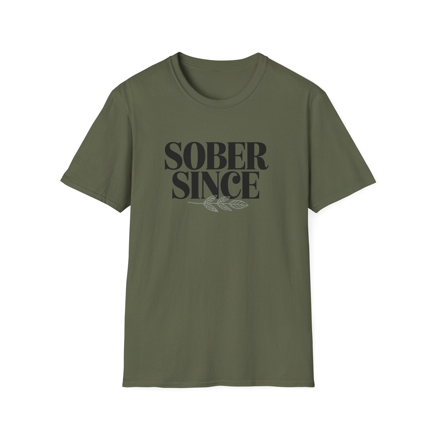 Sober Since personalized Unisex Softstyle T-Shirt - NEXT CHAPTER APPAREL