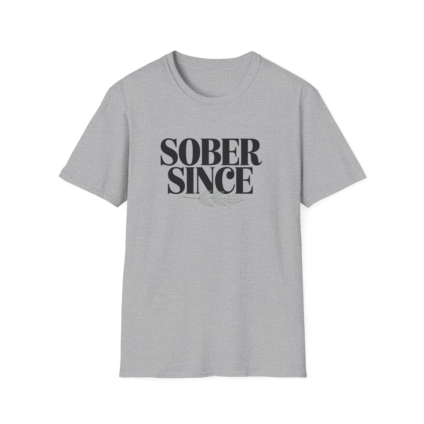 Sober Since personalized Unisex Softstyle T-Shirt - NEXT CHAPTER APPAREL