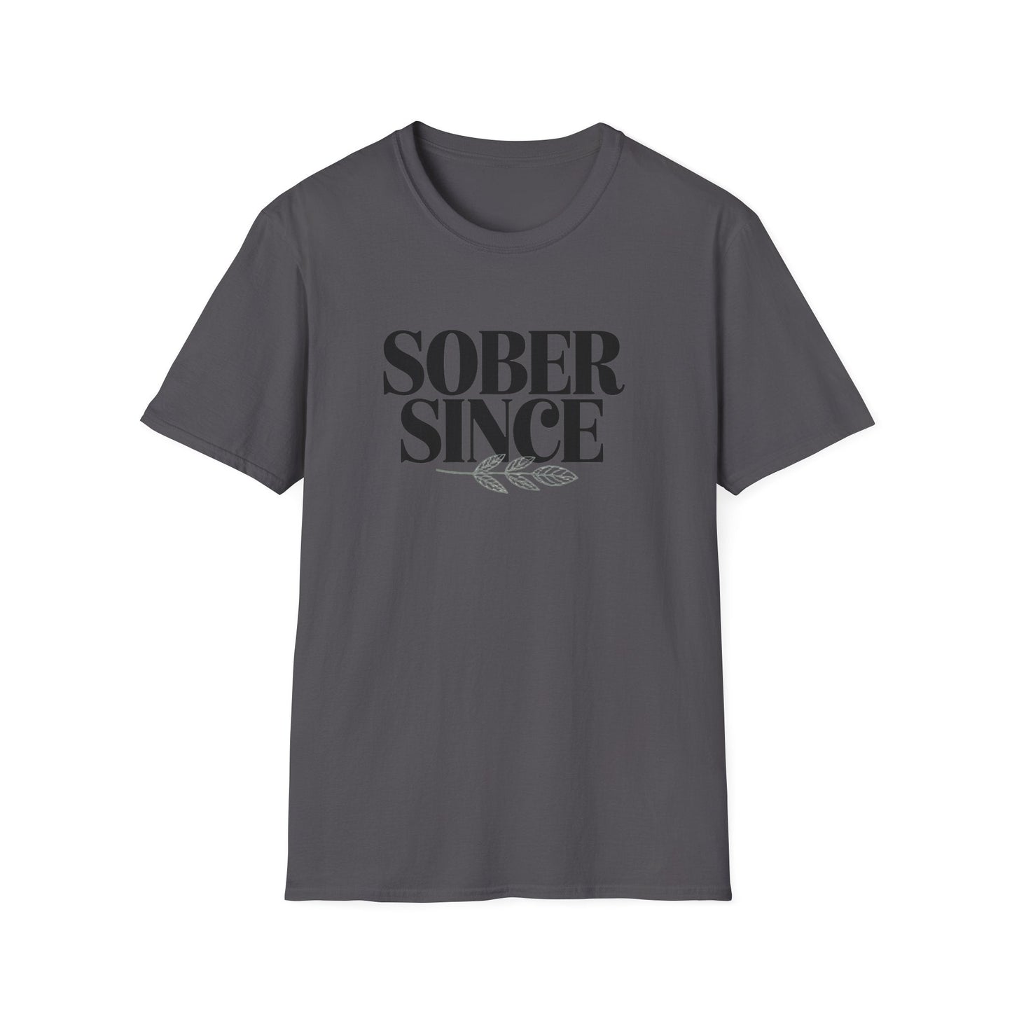 Sober Since personalized Unisex Softstyle T-Shirt - NEXT CHAPTER APPAREL