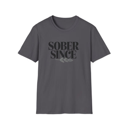 Sober Since personalized Unisex Softstyle T-Shirt - NEXT CHAPTER APPAREL