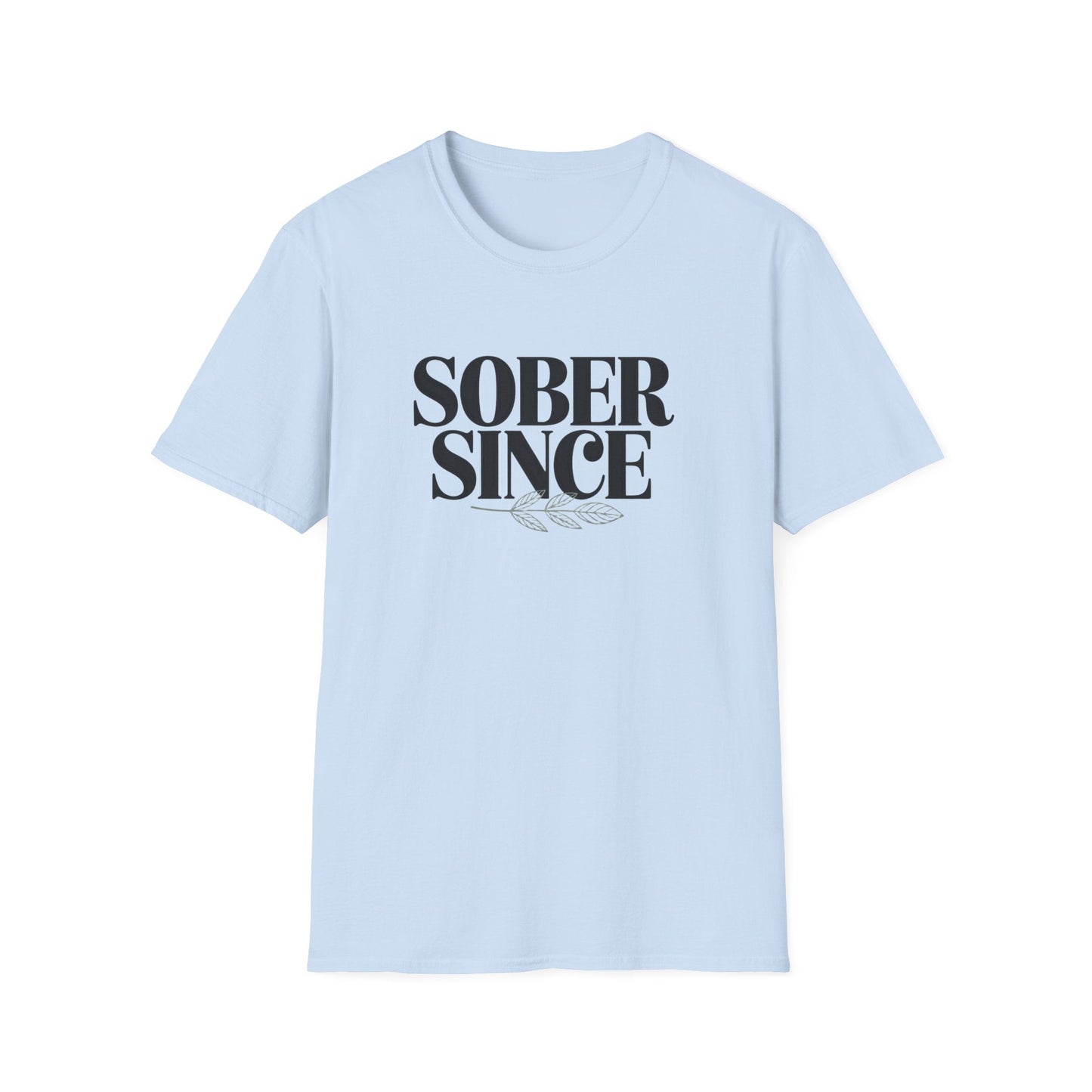 Sober Since personalized Unisex Softstyle T-Shirt - NEXT CHAPTER APPAREL