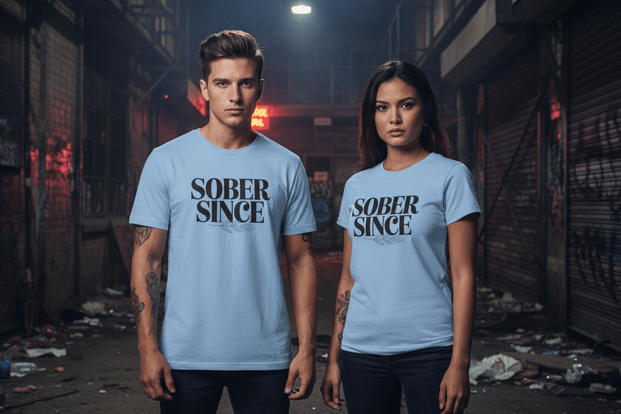 Sober Since personalized Unisex Softstyle T-Shirt - NEXT CHAPTER APPAREL