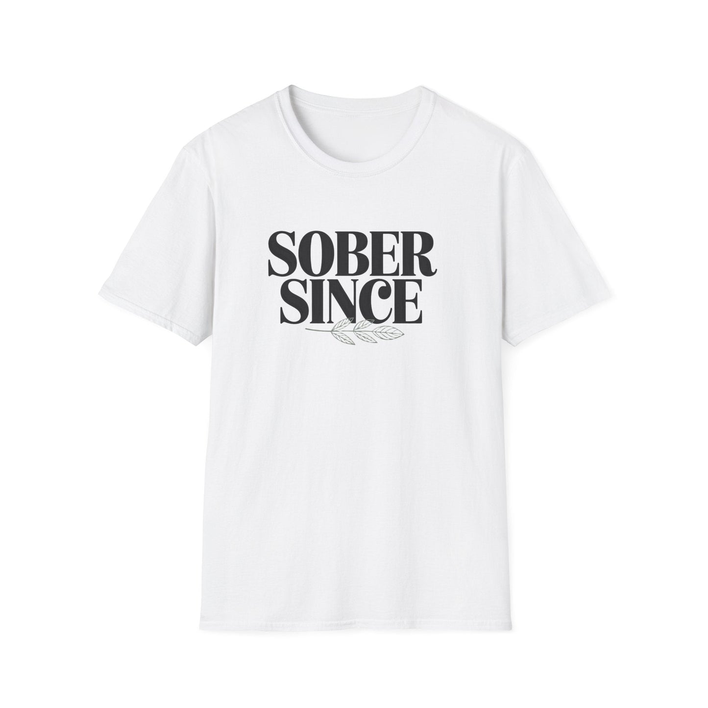 Sober Since personalized Unisex Softstyle T-Shirt - NEXT CHAPTER APPAREL